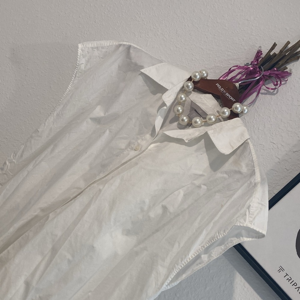 White Slvless Blouse Lg
